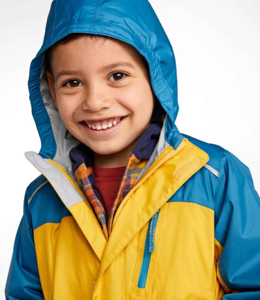 Kids' Trail Model Rain Jacket, Colorblock - US 9890