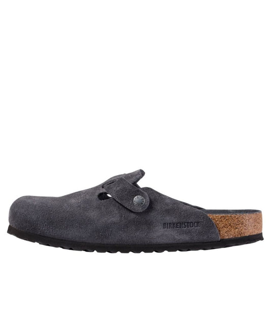 Men's Birkenstock Soft Footbed Boston Clogs, Suede - US 2285
