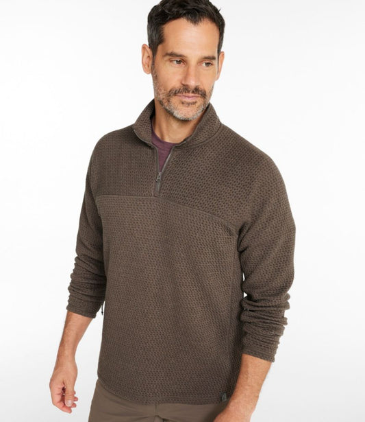 Men's Ridgeknit Pullover, Quarter-Zip - US 1985