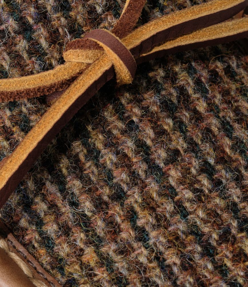 Men's Double Sole Slippers, Harris Tweed - US 9123