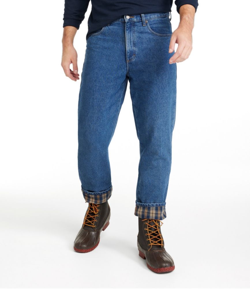 Men's Double L® Jeans, Classic Fit, Flannel-Lined - US 3046