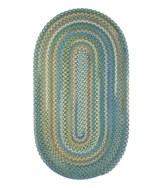 L.L.Bean Braided Wool Rug, Oval - US 6183