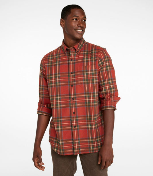Men's Scotch Plaid Flannel Shirt, Traditional Fit - US 8693