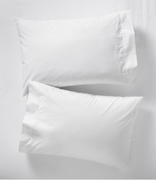 280-Thread-Count Pima Cotton Percale Pillowcases, Set of Two - US 2502