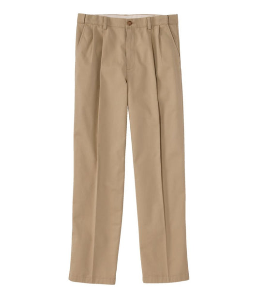 Men's Wrinkle-Free Double L® Chinos, Natural Fit, Hidden Comfort, Pleated - US 0490