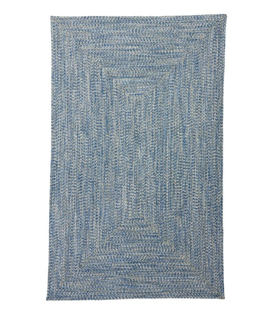 All-Weather Braided Rug, Concentric Pattern Rectangular - US 4057