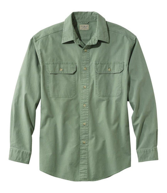 Men's Sunwashed Canvas Shirt, Traditional Fit - US 0746