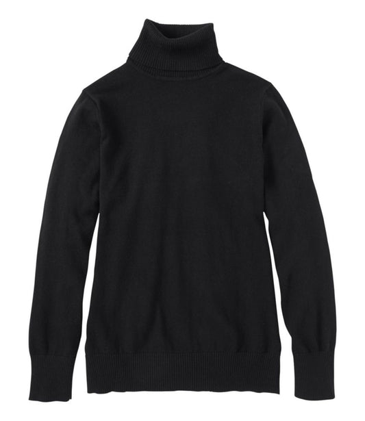 Women's Cotton/Cashmere Sweater, Turtleneck - US 5422