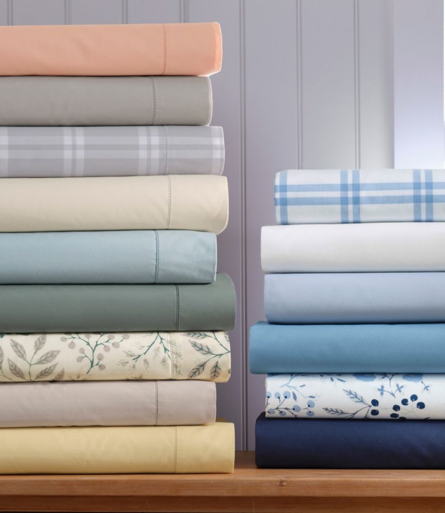 280-Thread-Count Pima Cotton Percale Sheet Set, Print - US 2750