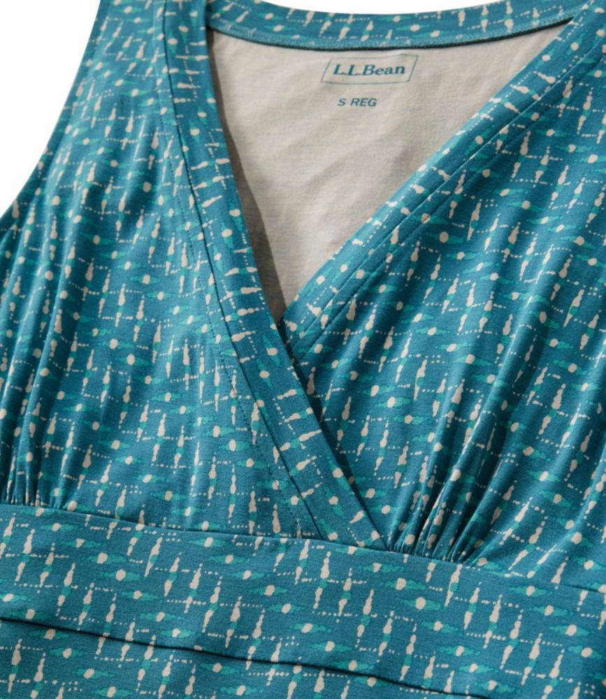 Women's Summer Knit Maxi Dress, Print - US 5610