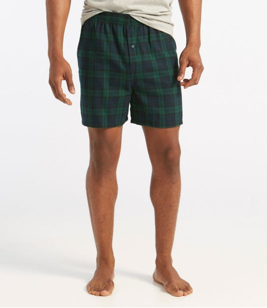 Men's Scotch Plaid Flannel Boxers - US 8047