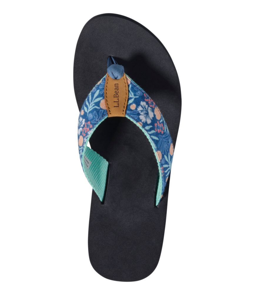Women's Maine Isle Flip-Flops, Woven Print - US 9319