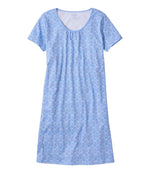 Women's Supima® Nightgown, Short-Sleeve Floral - US 3812