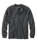 Men's Unshrinkable Mini-Waffle Henley, Long-Sleeve Traditional Fit - US 1133