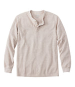 Men's Unshrinkable Mini-Waffle Henley, Long-Sleeve Traditional Fit - US 2141