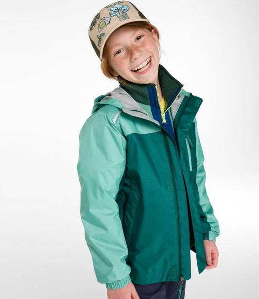 Kids' Trail Model Rain Jacket, Colorblock - US 6867