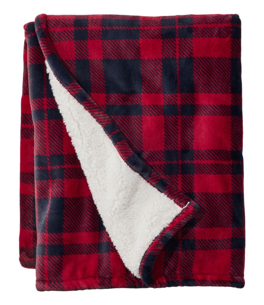 Wicked Plush Sherpa Throw, Plaid - US 0733