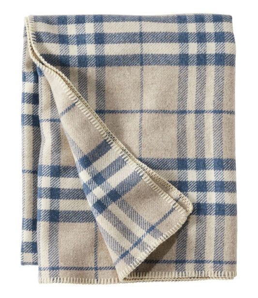 Washable Wool Blanket, Plaid - US 6408