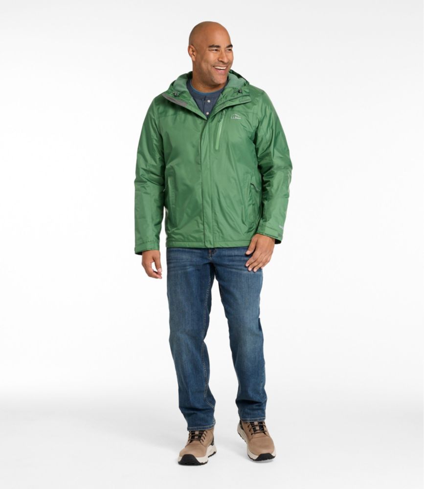Men's Trail Model Rain Jacket, Fleece-Lined - US 5084