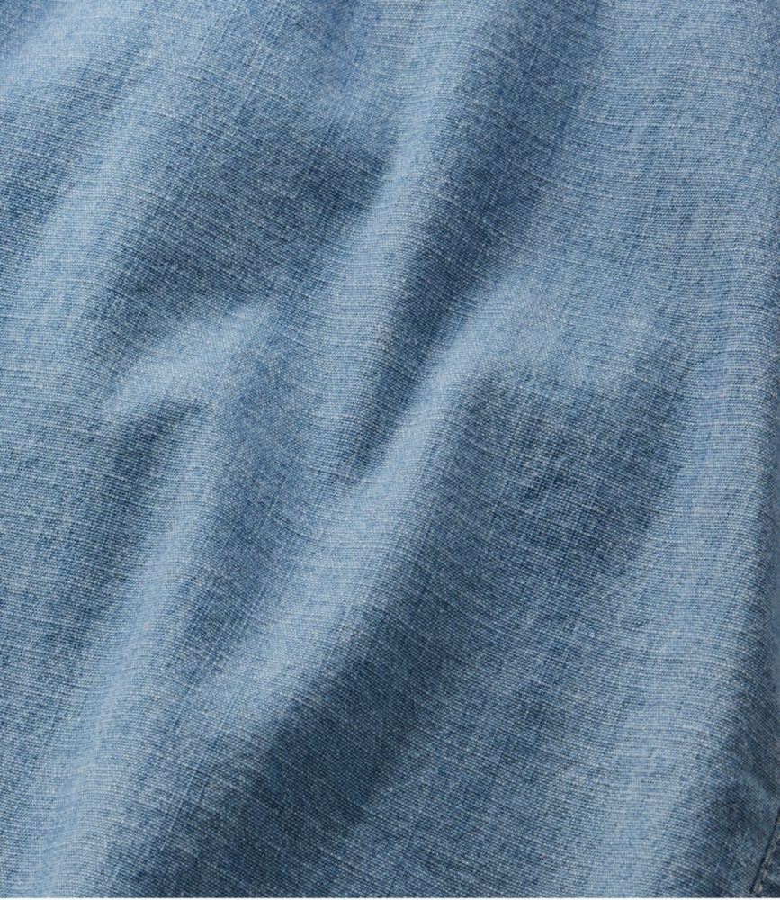 Women's Lakewashed Dock Shorts, Mid-Rise Chambray - US 7029