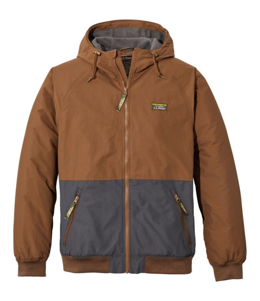 Men's Insulated 3-Season Bomber Hooded Jacket, Colorblock - US 7341