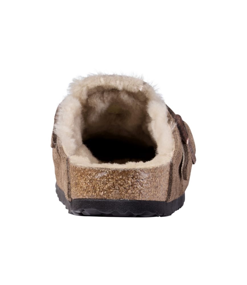 Women's Birkenstock Boston Clogs, Suede Shearling - US 7068