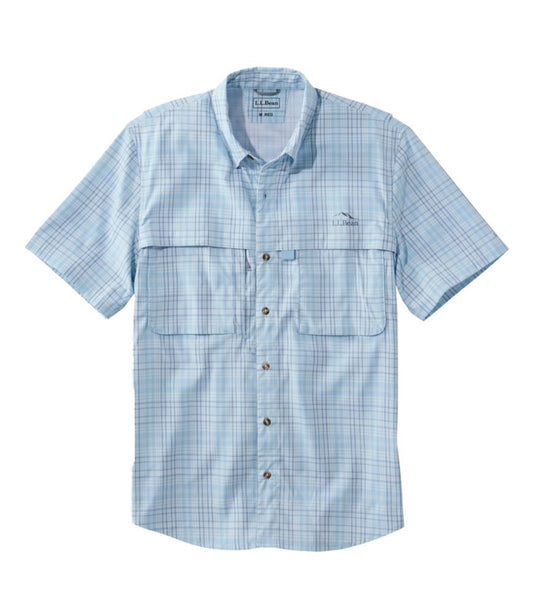 Men's Tropicwear Shirt, Plaid Short-Sleeve - US 7717