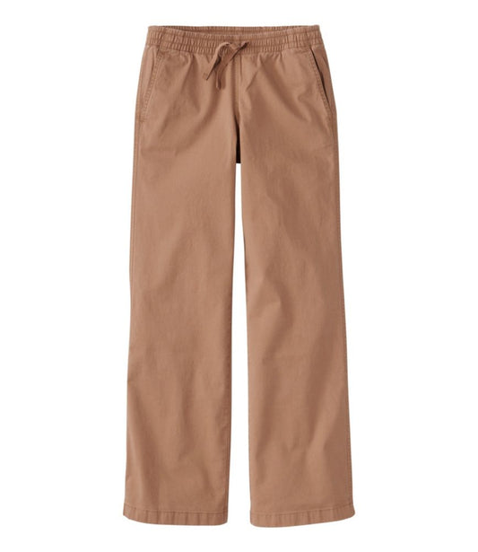 Lakewashed Pull-on Chinos, Mid-Rise Wide-Leg - US 5183