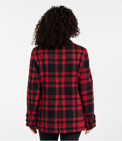 Women's Classic Lambswool Peacoat, Pattern - US 9223