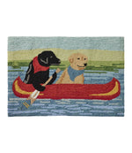 Indoor/Outdoor Vacationland Rug, Dog Canoe - US 0238
