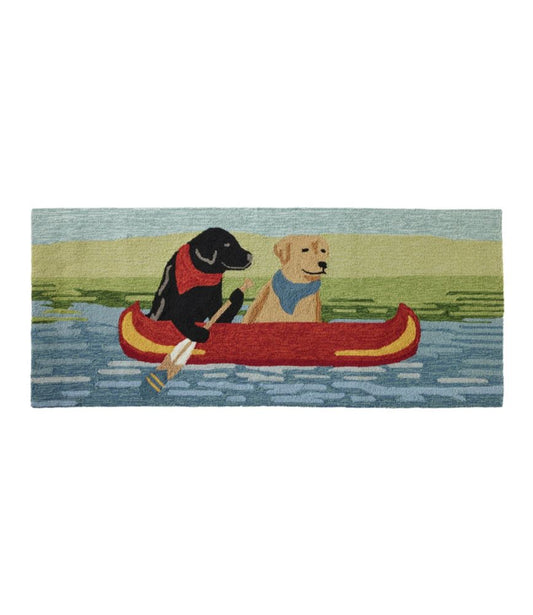 Indoor/Outdoor Vacationland Runner, Dog Canoe - US 4261