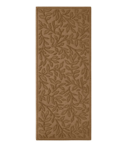 Heavyweight Recycled Waterhog Mat Runner, Woodland Leaf - US 6884