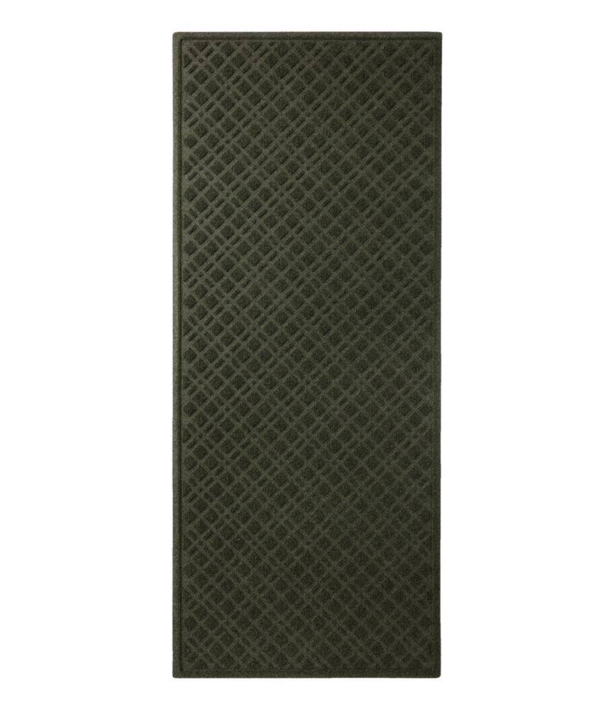 Heavyweight Recycled Waterhog Mat, Runner, Plaid - US 7467