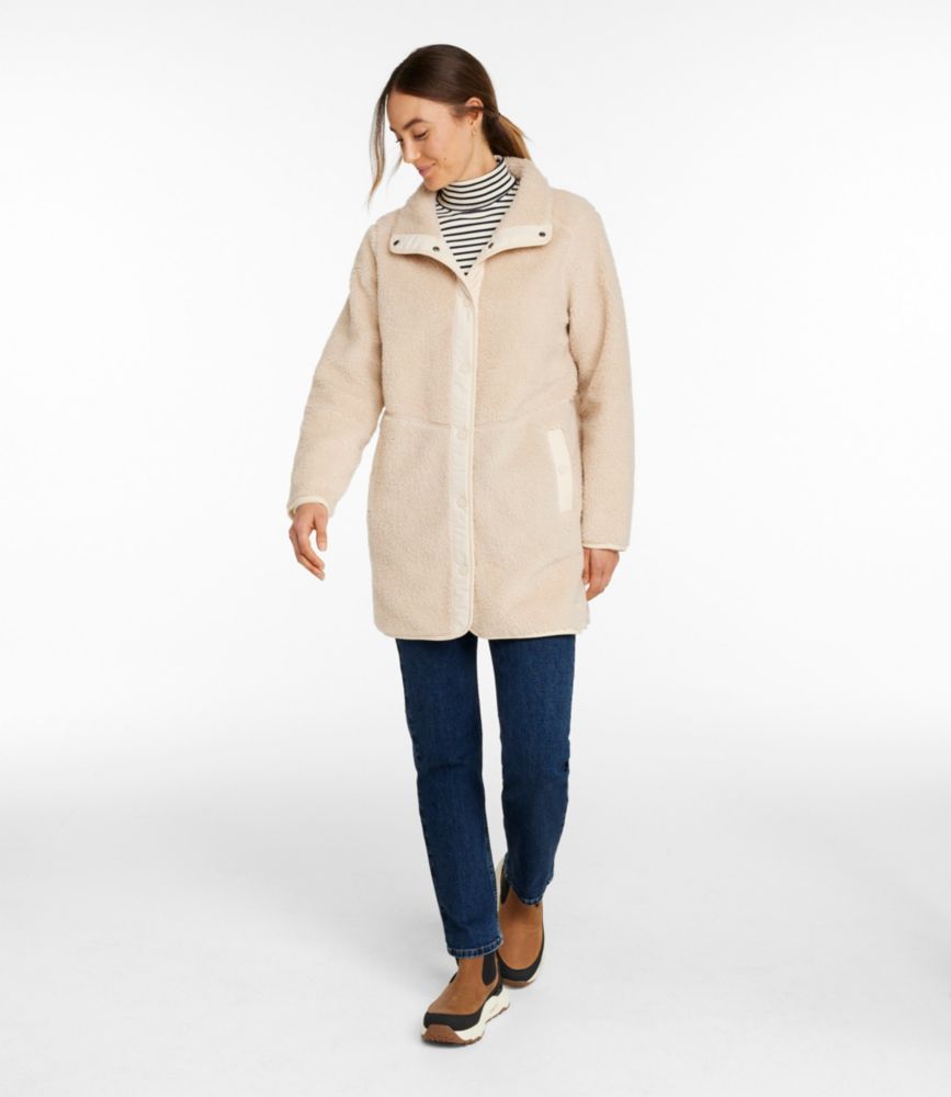 Women's Bean's Sherpa Fleece Coat - US 6386