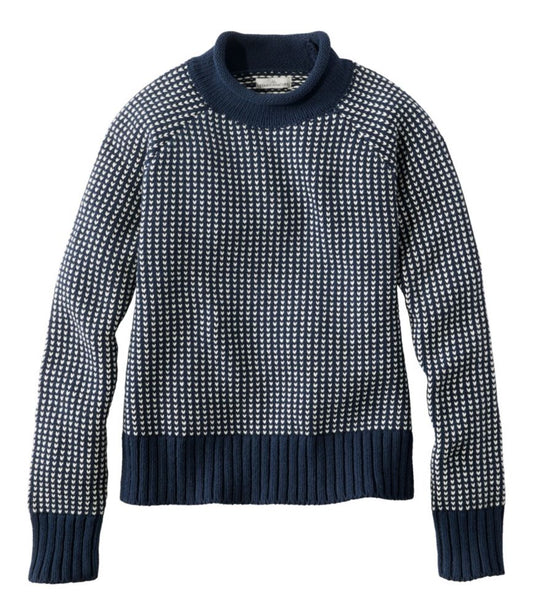 Women's Signature Original Cotton Sweater, Rollneck Novelty - US 8293