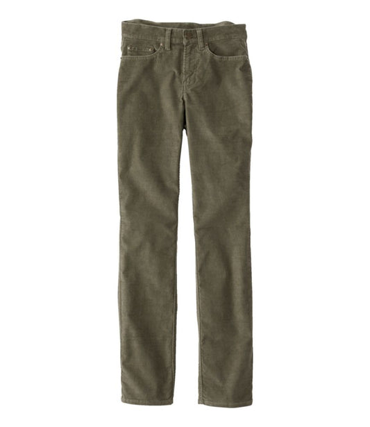 Women's BeanFlex Five-Pocket Corduroy Pants, Mid-Rise Straight-Leg - US 3577