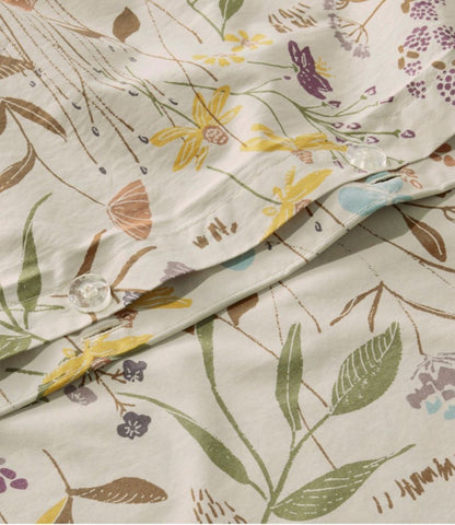 Birch Floral Percale Comforter Cover Collection - US 6578