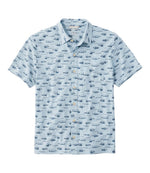 Men's Lakewashed Performance Shirts, Button-Front Shirt, Short-Sleeve, Print - US 4608