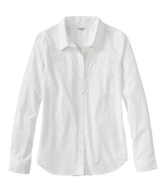 Women's Essential Cotton Poplin Shirt, Long-Sleeve - US 0527