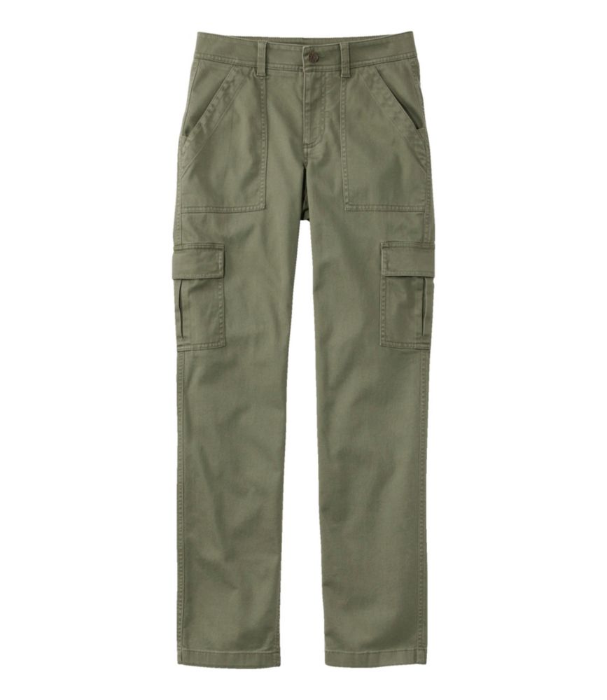 Women's Comfort Stretch Pants, Mid-Rise Straight-Leg Cargo - US 1295