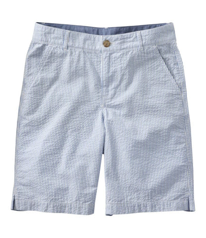 Women's Comfort Stretch Shorts, Seersucker Bermudas 9" - US 3661