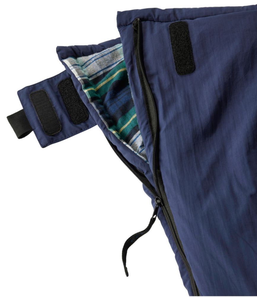Adults' L.L.Bean Flannel Lined Camp Sleeping Bag, 20° - US 0142