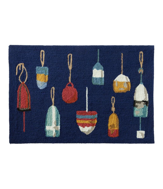 Indoor/Outdoor Vacationland Rug, Buoys - US 1515