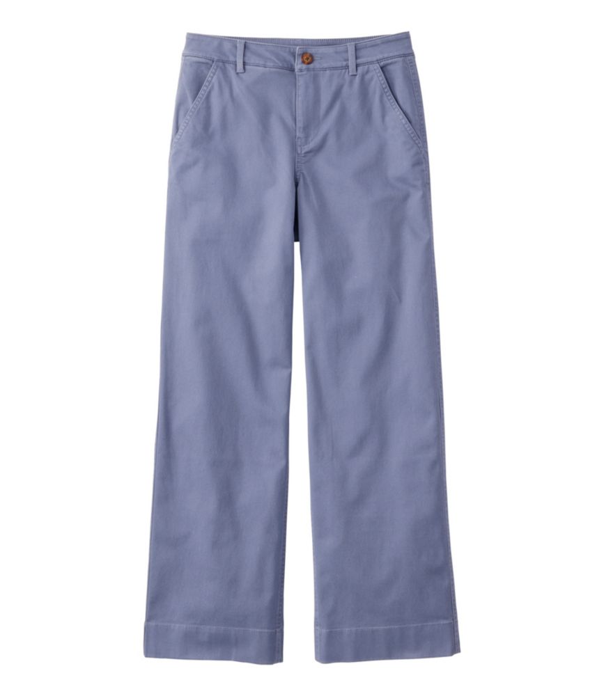 Women's Comfort Stretch Pants, Mid-Rise Wide-Leg Chino - US 6979