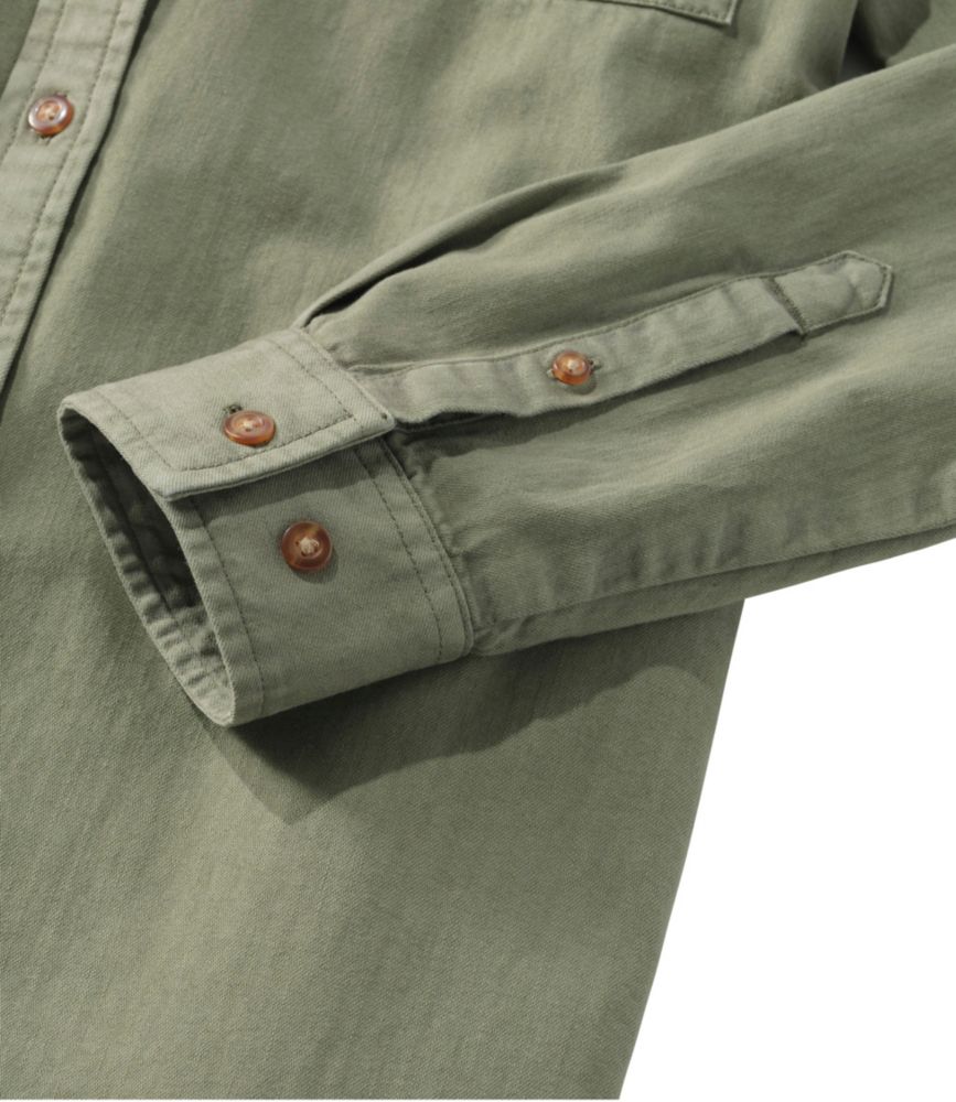 Women's L.L. Bean Heritage Washed Denim Shirt Dress, Garment-Dye - US 5415