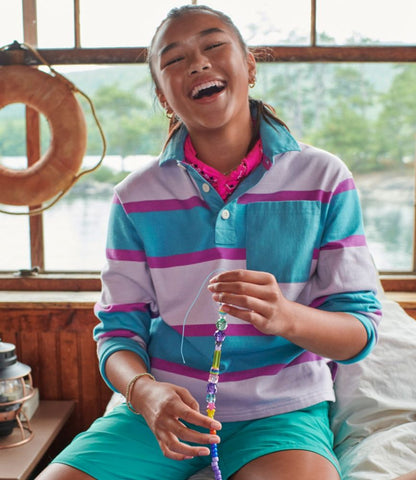 Kids' Striped Rugby Shirt - US 4801