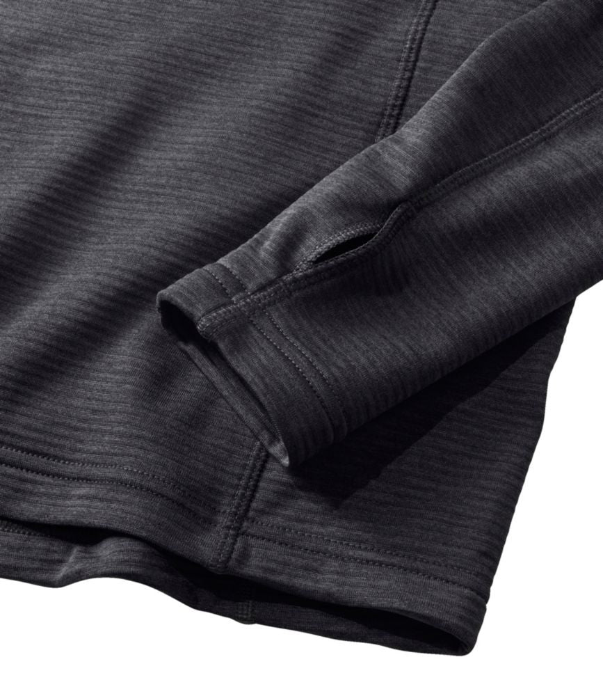 Men's L.L.Bean Midweight Base Layer Crew Top, 1/4 Zip - US 7752