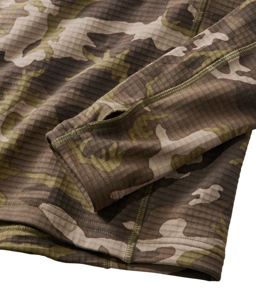 Men's L.L.Bean Heavyweight Base Layer Crew Top, Print - US 0925