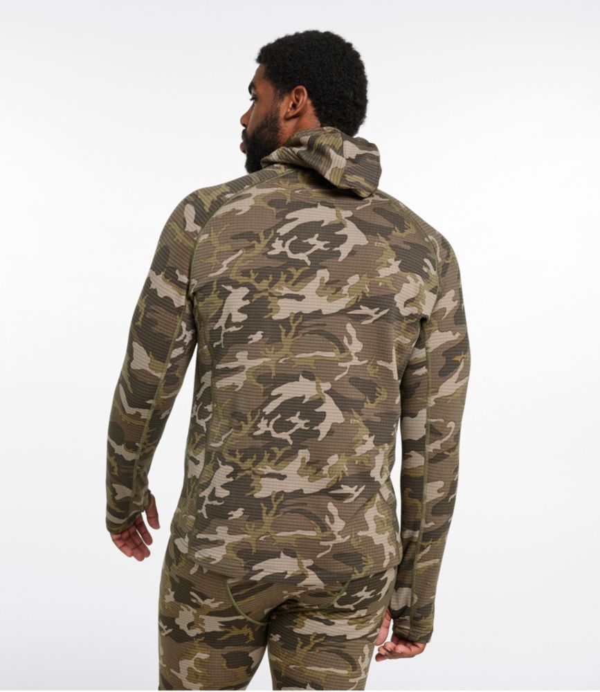 Men's L.L.Bean Heavyweight Base Layer Hoodie, Print - US 1898