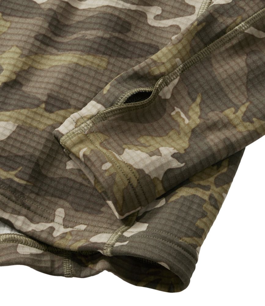 Men's L.L.Bean Heavyweight Base Layer Hoodie, Print - US 1898